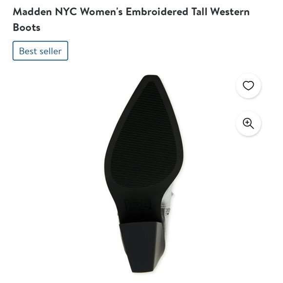 Madden NYC Women's Embroidered Tall Western Boots - Picture 6 of 6